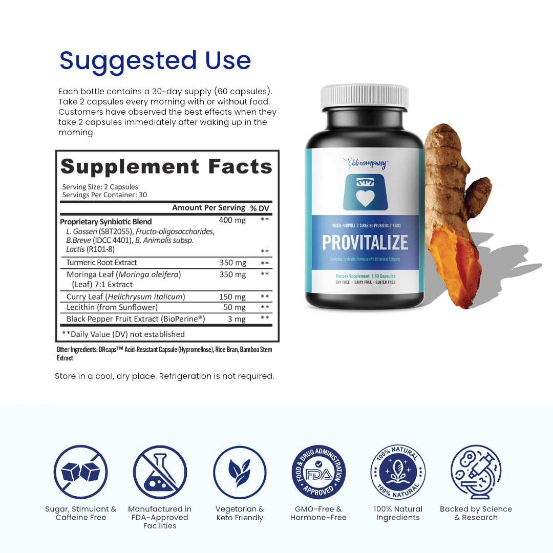 Provitalize |Best Natural Menopause Probiotic